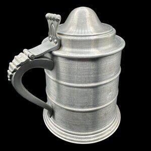 Vtg Made In Italy Metal Ice Bucket Beer Stein Plastic Liner 9.5” Mid Century 60s